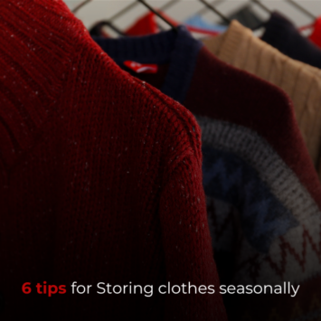 6 tips for Storing clothes seasonally